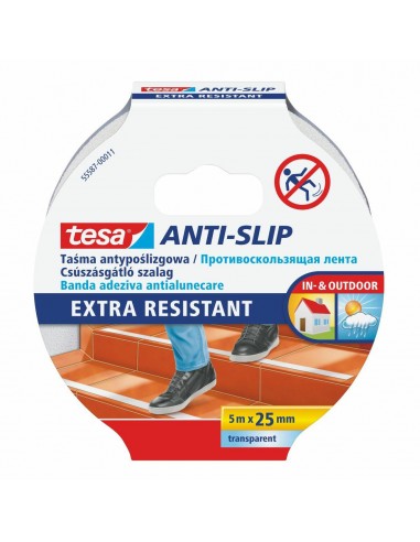 TESA TAŚMA ANTYPOŚLIZGOWA PRZEZROCZYSTA 5m x 25mm