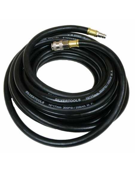 PRZEWÓD / WĄŻ PNEUMATYCZNY10 x 17mm 20m GUMOWY, ZE ZŁĄCZKAMI