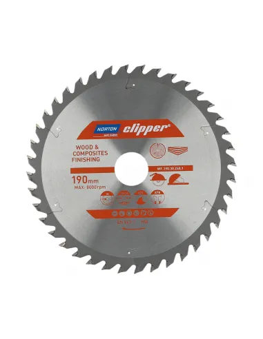 NORTON PIŁA TARCZOWA 190mm x 30mm x 40z DREWNO I KOMPOZYTY ATB (2,8 / 1,8)