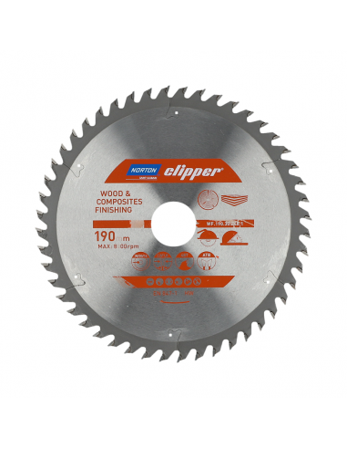 NORTON PIŁA TARCZOWA 190mm x 30mm x 48z DREWNO I KOMPOZYTY ATB (2,8 / 1,8)