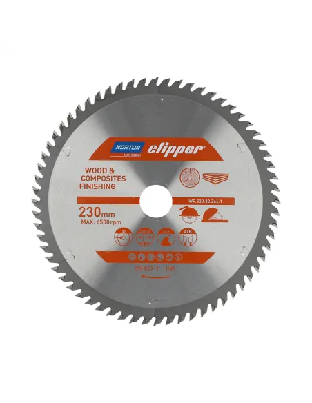 NORTON PIŁA TARCZOWA 230mm x 30mm x 64z DREWNO I KOMPOZYTY ATB (2,8 / 1,8)