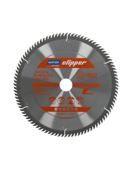 NORTON PIŁA TARCZOWA 250mm x 30mm x 96z DREWNO I KOMPOZYTY ATB (3,2 / 2,2)