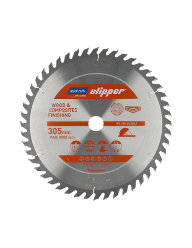 NORTON PIŁA TARCZOWA 305mm x 30mm x 48z DREWNO I KOMPOZYTY ATB (3,2 / 2,2)
