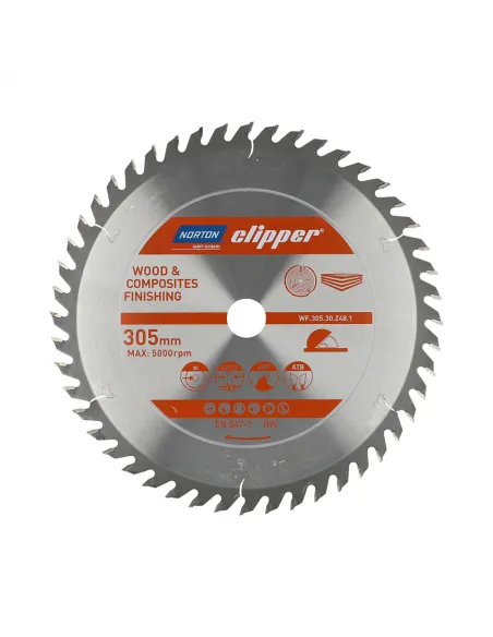 NORTON PIŁA TARCZOWA 305mm x 30mm x 48z DREWNO I KOMPOZYTY ATB (3,2 / 2,2)
