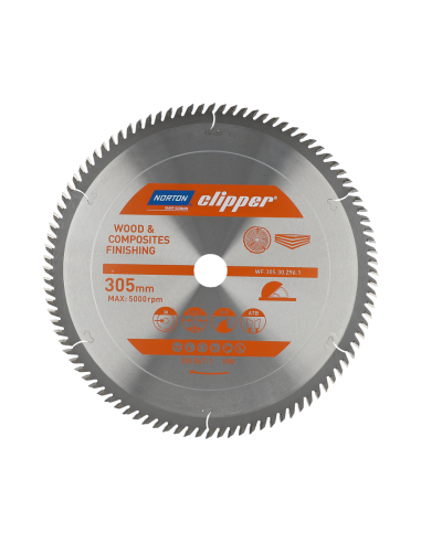 NORTON PIŁA TARCZOWA 305mm x 30mm x 96z DREWNO I KOMPOZYTY ATB (3,2 / 2,2)