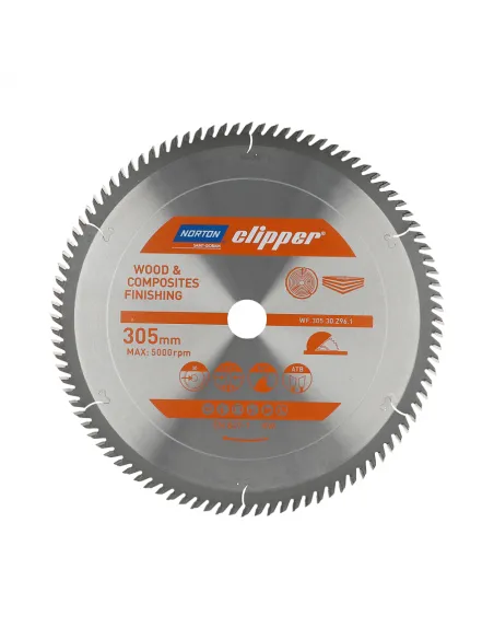 NORTON PIŁA TARCZOWA 305mm x 30mm x 96z DREWNO I KOMPOZYTY ATB (3,2 / 2,2)