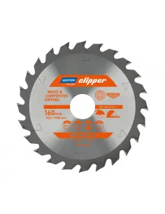 NORTON PIŁA TARCZOWA 160mm x 30mm x 24z DREWNO I KOMPOZYTY ATB (2,2 / 1,6)