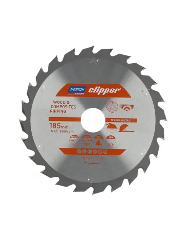 NORTON PIŁA TARCZOWA 185mm x 30mm x 24z DREWNO I KOMPOZYTY ATB (1,8 / 1,2)