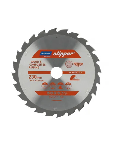 NORTON PIŁA TARCZOWA 230mm x 30mm x 24z DREWNO I KOMPOZYTY ATB (2,8 / 1,8)