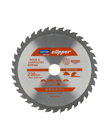 NORTON PIŁA TARCZOWA 230mm x 30mm x 36z DREWNO I KOMPOZYTY ATB (2,8 / 1,8)