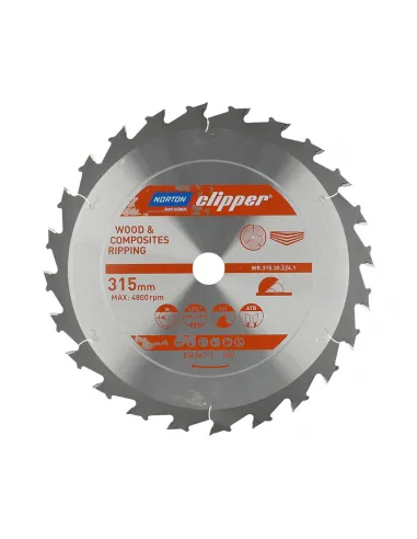 NORTON PIŁA TARCZOWA 315mm x 30mm x 24z DREWNO I KOMPOZYTY ATB (3,2 / 2,2)