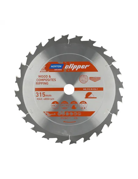NORTON PIŁA TARCZOWA 315mm x 30mm x 24z DREWNO I KOMPOZYTY ATB (3,2 / 2,2)