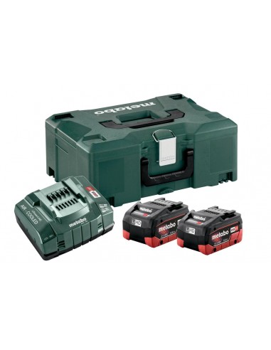 METABO ZESTAW AKUMULATORÓW 2 x 5.5Ah LIHD + ŁADOWARKA ASC 30-36 V + WALIZKA METALOC