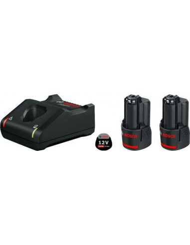 BOSCH.AKUMULATOR 12V  3,0Ah x2 +ŁADOW. GAL 12V-40