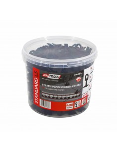 AWTOOLS SYSTEM POZIOMOWANIA PŁYTEK STANDARD 1,0mm - 7mm-15mm - KLIPS 400szt.