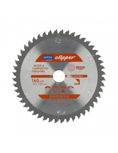 NORTON PIŁA TARCZOWA 255mm x 30mm x 24z DREWNO I KOMPOZYTY ATB Neg (2,6 / 1,8)