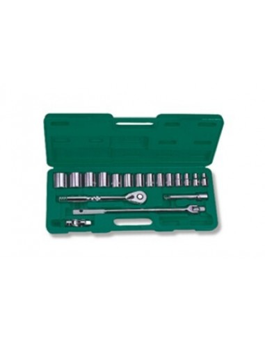 JONNESWAY ZESTAW KLUCZY 19 elem. (1/2") CALOWE S05H4219S