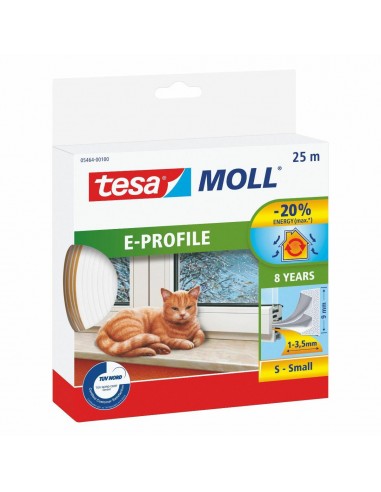 TESA USZCZELKA BIAŁA  E - 25m 9mm