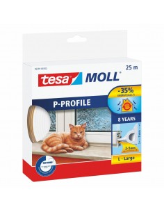 TESA USZCZELKA BIAŁA  P - 25m 9mm