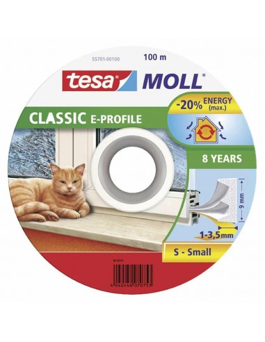 TESA USZCZELKA BIAŁA  E - 100m 9mm