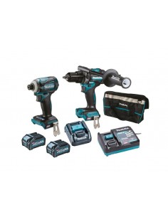 MAKITA ZESTAW COMBO 40Vmax XGT (TD001G+HP001G) 2x4,0Ah +ADP010 +TORBA