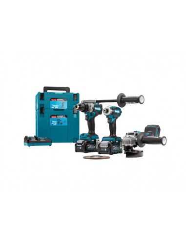 MAKITA ZESTAW COMBO 40Vmax XGT (GA005G+DF001G+TD001G) 2x4,0Ah 2xMAKPAC DK0125G301