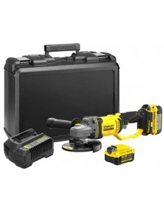 STANLEY SZLIFIERKA KĄTOWA 125mm 18V V20 2x4,0Ah SFMCG400M2K