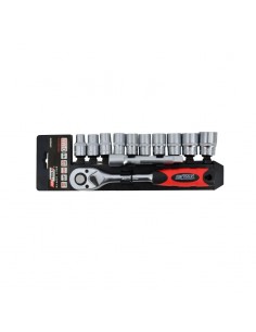 AWTOOLS ZESTAW KLUCZY 1/4" 14 elem. BLACK LINE