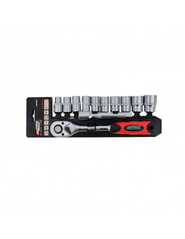 AWTOOLS ZESTAW KLUCZY 1/4" 14 elem. BLACK LINE