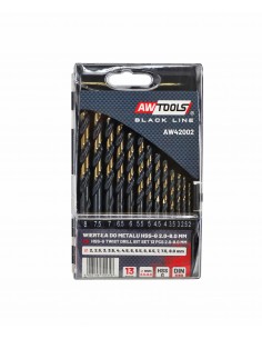 AWTOOLS WIERTŁO METAL HSS M2 KPL. 13szt./2- 8mm/ PREMIUM