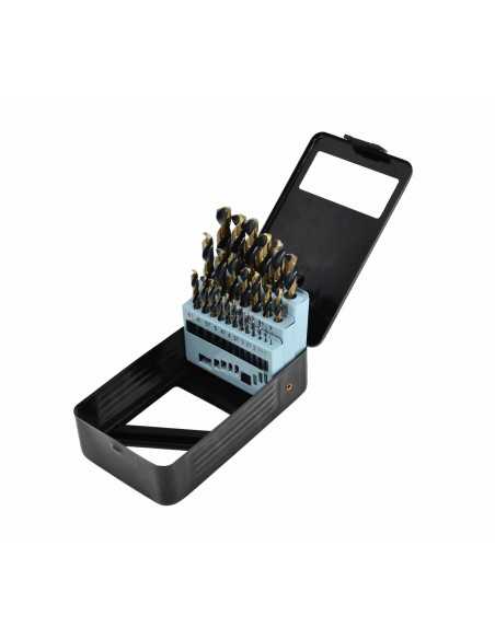 AWTOOLS WIERTŁO METAL HSS M2 KPL. 25szt. /1,0-13,0mm/ PREMIUM