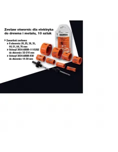 BAHCO OTWORNICA 3834 KPL.10szt