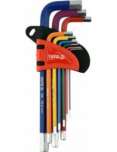 YATO KLUCZE IMBUSOWE FAJKOWE 9 elem. (1,5-10mm) DŁUGIE   05631