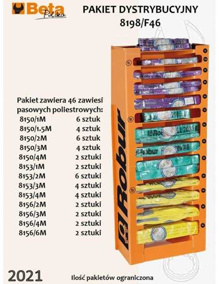BETA ZAWIESIA PASOWE Z EKSPOZYTOREM 46szt. /ROBUR