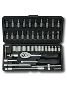 HONITON ZESTAW KLUCZY  46 ELEMENTÓW 1/4"  1160