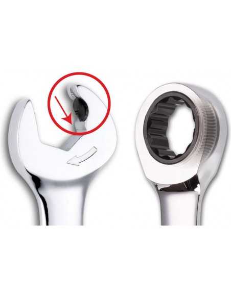 SATA KLUCZ PŁASKO-OCZKOWY  22mm Z PODWÓJNĄ GRZECHOTKĄ