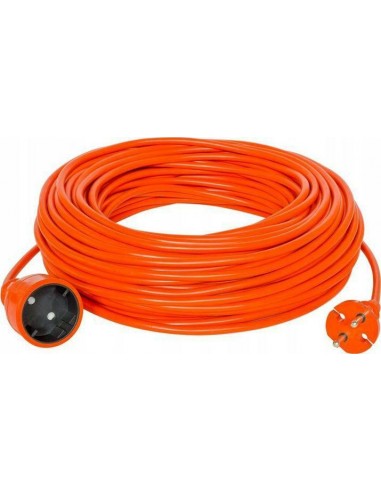 PRZEDŁUŻACZ OGRODOWY 25m 2x1 POMARAŃCZOWY