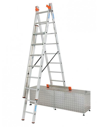 KRAUSE DRABINA TRIBILO 3x8 SZCZEBLI ADAPTACJA NA SCHODY