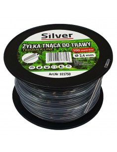 ŻYŁKA TNĄCA 2,4x100m  KWADRAT DUO-LINE  /SILVER