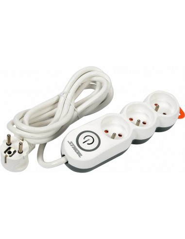 STHOR PRZEDŁUŻACZ / LISTWA Z UZIEMIENIEM 3-GNIAZDA 5,0m