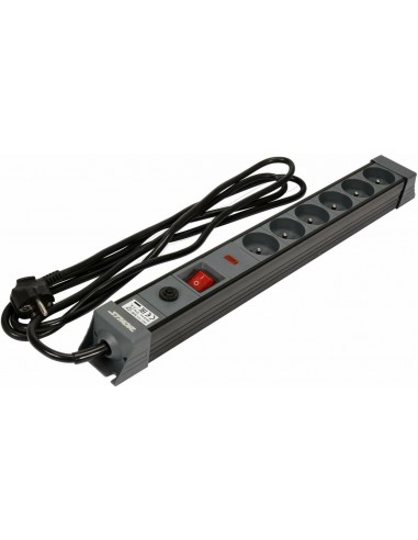 STHOR PRZEDŁUŻACZ / LISTWA PRZEPIĘCIOWA / PRZECIĄŻENIOWA 6-GNIAZD 3,0m