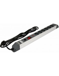 STHOR PRZEDŁUŻACZ / LISTWA PRZEPIĘCIOWA / PRZECIĄŻENIOWA 6-GNIAZD 3,0m ALUMINIOWA