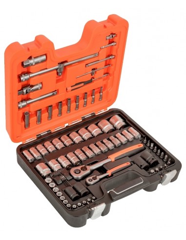 BAHCO ZESTAW KLUCZY NASADOWYCH 80el 1/2" / 1/4"