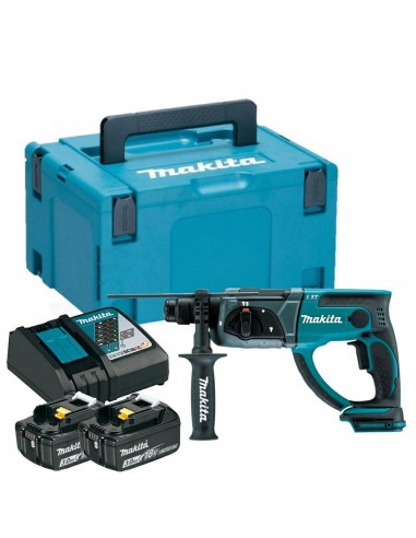 MAKITA MŁOTOWIERTARKA Z OPCJĄ KUCIA 18V 1,9J 2x3,0Ah DHR202RFJ