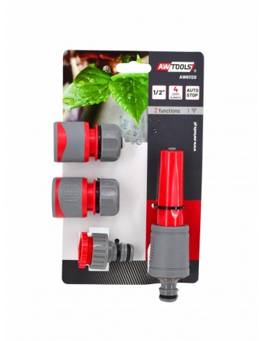 AWTOOLS ZESTAW ZRASZAJĄCY 4 CZĘŚCIOWY 3/4" GUMOWY UCHWYT