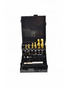 AWTOOLS ZESTAW WIERTEŁ GWINTUJĄCYCH M3-M10 7 SZTUK ŻÓŁTE