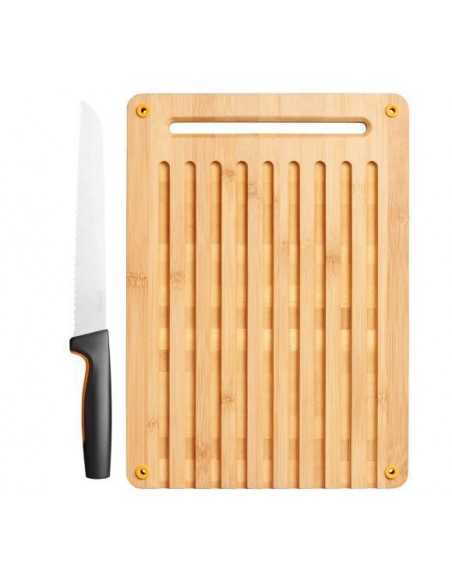 FISKARS ZESTAW NÓŻ DO CHLEBA + DESKA DO KROJENIA FUNCTIONAL FORM