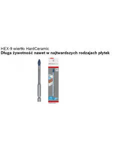 BOSCH WIERTŁO HEX-9 HARD CERAMIC  4 x 90