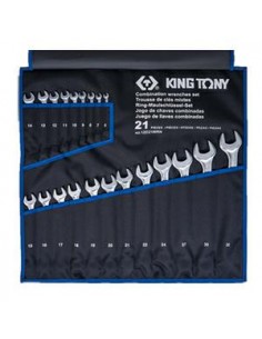 KING TONY ZESTAW KLUCZY PŁASKO-OCZKOWYCH 6-32mm