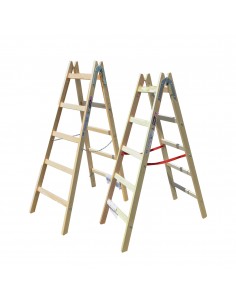 AWTOOLS DRABINA DREWNIANA  2x 7 STOPNI 150KG